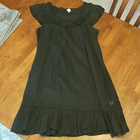 Old Navy S BLACK dainty sheer dress w/ slip