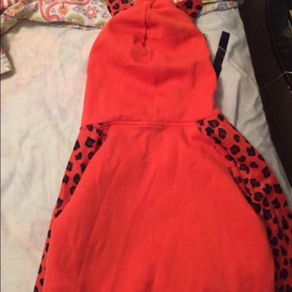 Girl orange hoodie size 10/12 - Picture 2 of 3