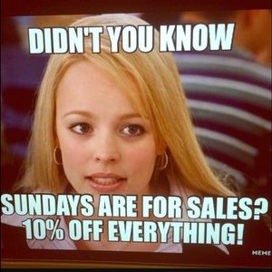 Sunday sale!!!!
