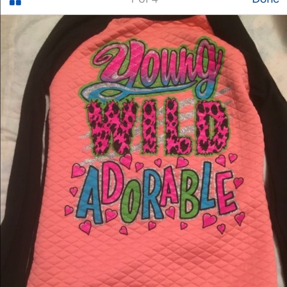 Girls cute multi colored shirt size 14/16 - Picture 3 of 4