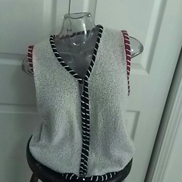 Red white blue sweater vest