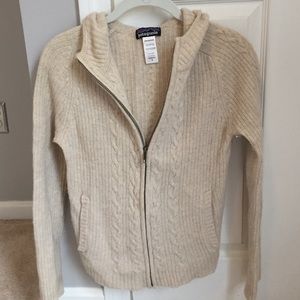 Patagonia sweater with hood