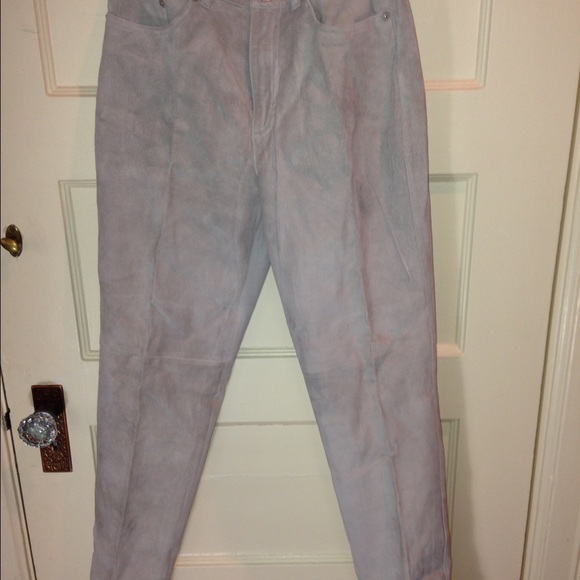 Gray suede jeans - Picture 1 of 3