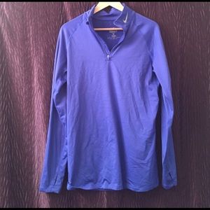 Nike 1/4 zip xl blue fitted
