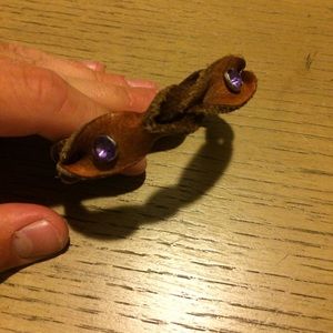 Hand made leather bracelet small wrist