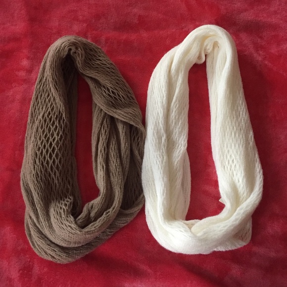 Knit infinity scarf bundle