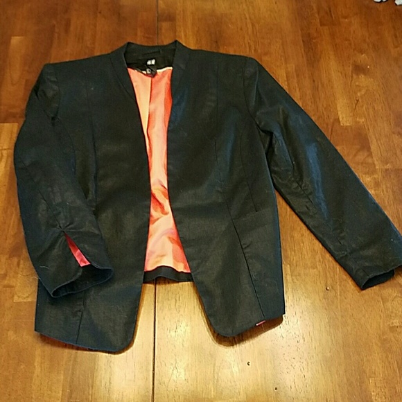 Really cute black sheen H&M blazer size 8
