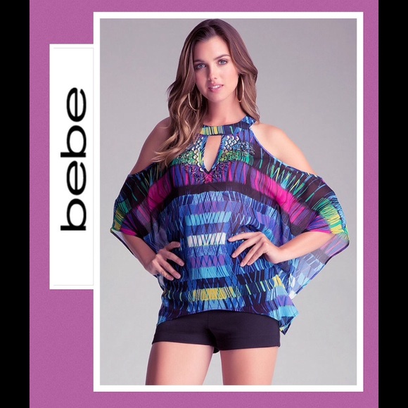 Bebe Cold Shoulder Top - NWOT