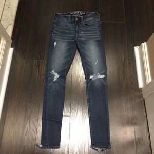 American Eagle ripped detail jeans