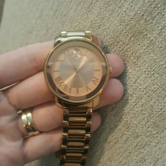 Authentic Rose Gold Movado Bold Watch