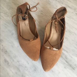 NWT Lace Up Flats