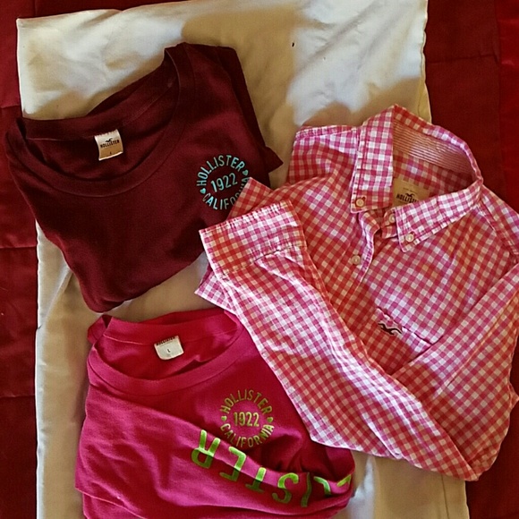 Hollister long sleeve shirt bundle