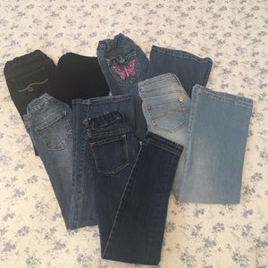 5 pair bundle - Girls Size 8 jeans.