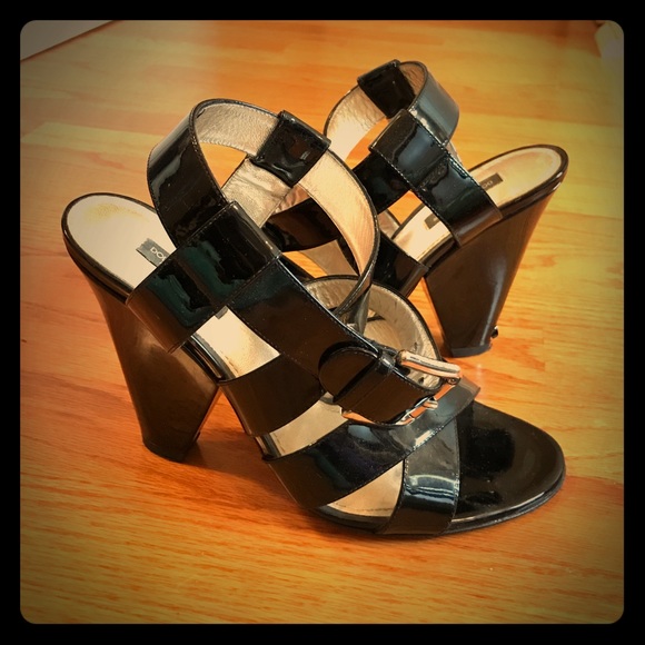Dolce & Gabbana Shoes - Dolce & Gabbana Black Patent Leather Thick Heels
