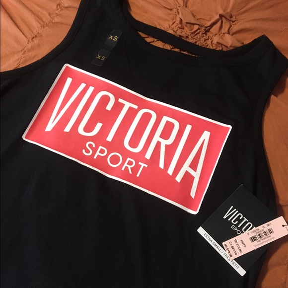 Victoria secret sport open back logo tank top XS