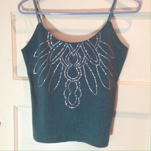 Rhinestone studded camisole