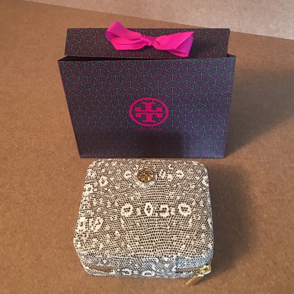 Tory Burch traveling jewelry case