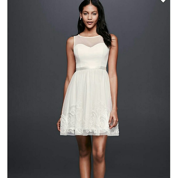 Davids Bridal knee length wedding/party dress