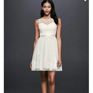 Davids Bridal knee length wedding/party dress