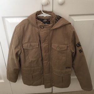 Boys hooded coat Size M (8)