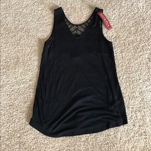 New Black Crochet tank