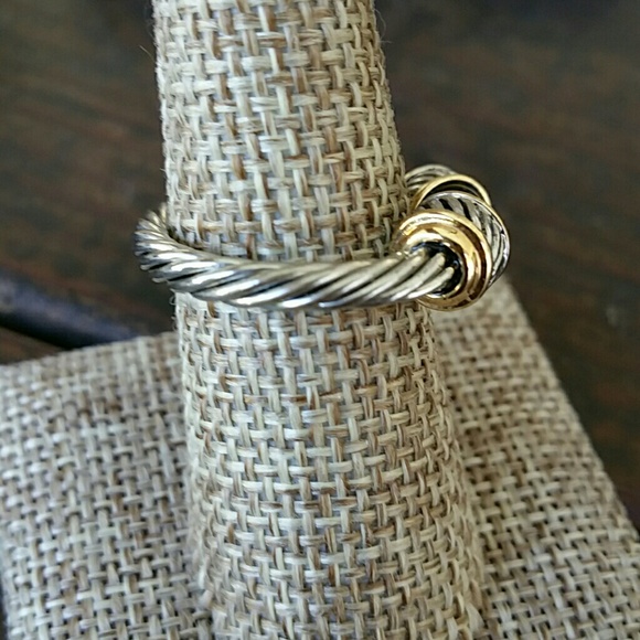 Rhodium cable stackable rings - Picture 4 of 4