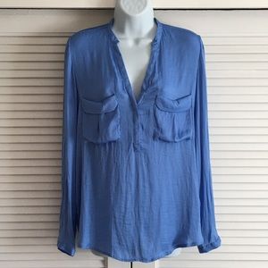 Zara Periwinkle Blouse