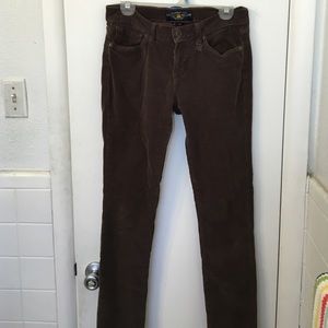 👖Chocolate brown lucky brand Charlie skinny cords