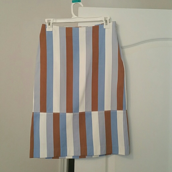 Striped Pencil Skirt