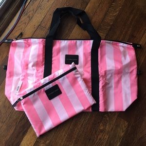 Victorias Secret Weekender Beach Tote Bag.