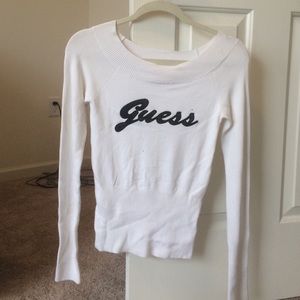 Guess white sweater