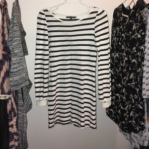 French Connection Striped Sweatshirt dress