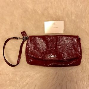 Red Coach Wristlet