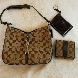 Coach Purse with Matching Wallet & Change purse