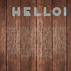 Trades Consideration 😉