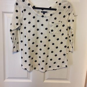 Gap polka dot top