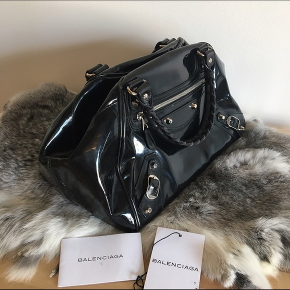 Balenciaga Patent leather bowling bag black - Picture 2 of 7