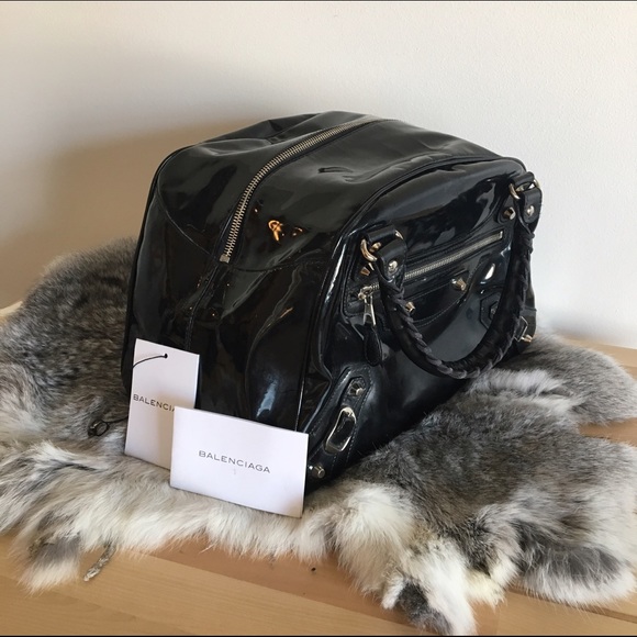 Balenciaga Patent leather bowling bag black - Picture 3 of 7