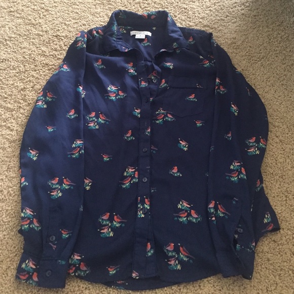 Liz Claiborne button down silky top small