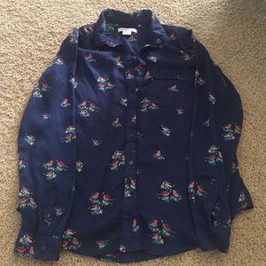Liz Claiborne button down silky top small