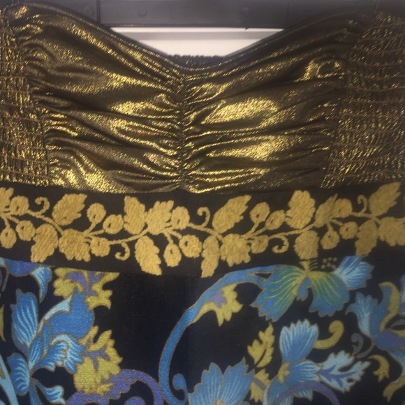 Free People Size 6 Strapless Floral Mini Dress - Picture 2 of 4