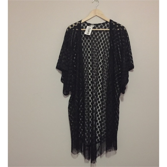 Sheer Crochet Kimono