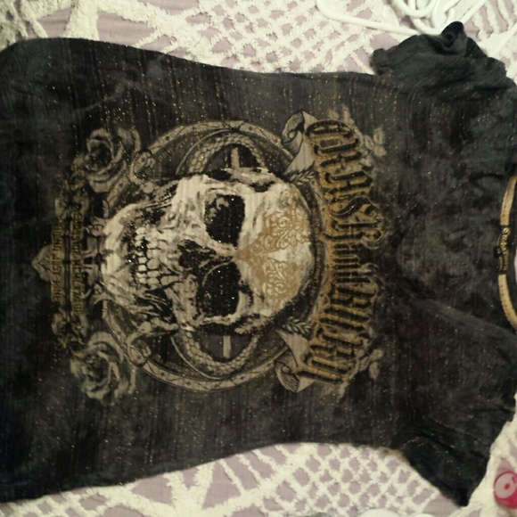 Crash and Burn semi sheer t-shirt