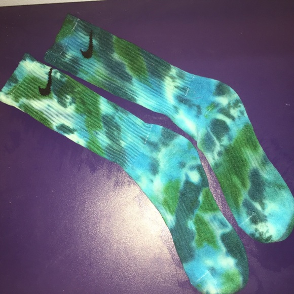 Tie dyed Nike socks