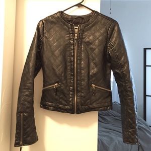 💋Women's Faux Leather Moto Jacket***