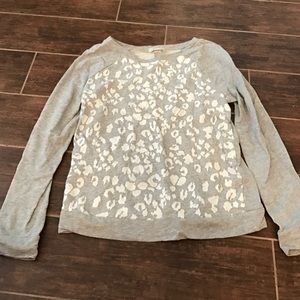 Snow Leopard print top