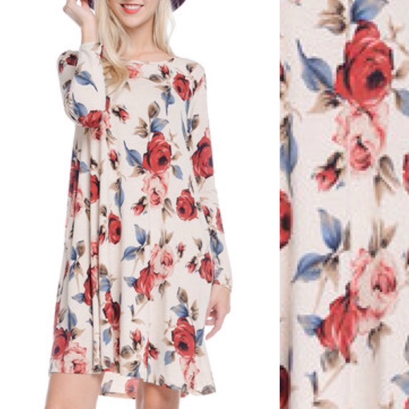 Twenty Ten Dresses & Skirts - Beige Floral Shift Dress