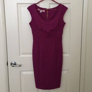 Fuscia Sleeveless Semi-Formal Dress