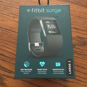 Black Fitbit Surge Large