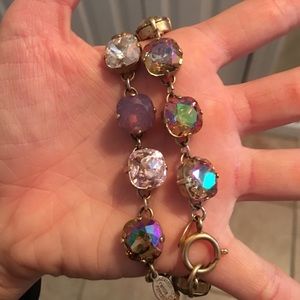 Two large stone Catherine Popesco bracelets